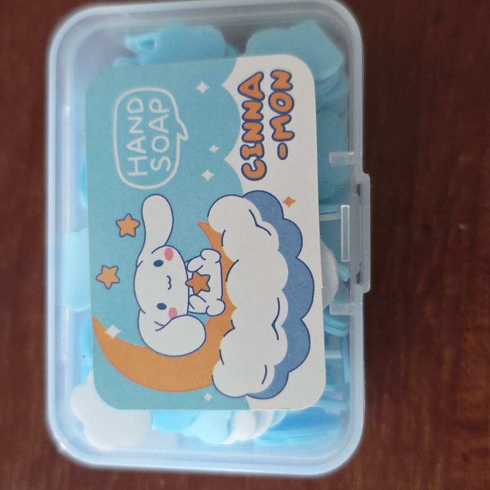 Cinnamoroll Disposable Travel Soluble Hand Soap Slices 2 Pack in Case - Picture 3 of 5